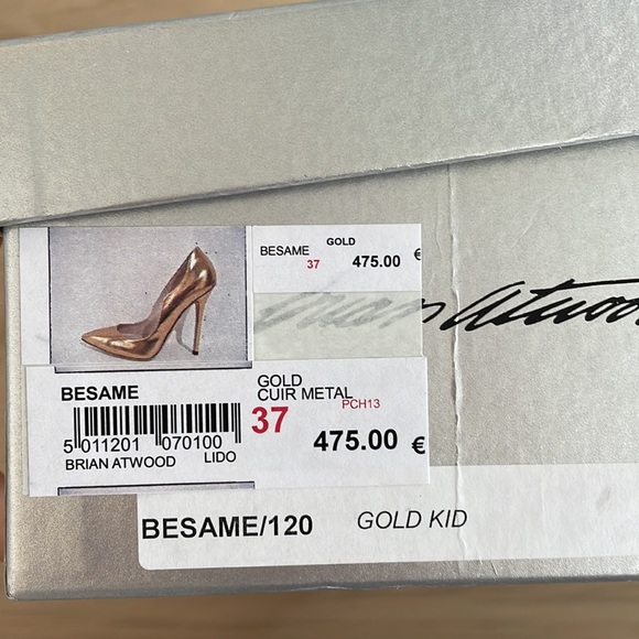 NWT authentic Brian atwood heels - Picture 3 of 5